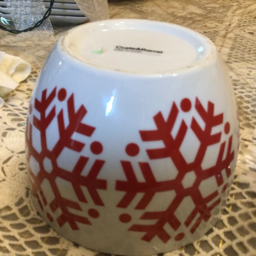 CRATE & BARREL SET OF 3 BOWLS